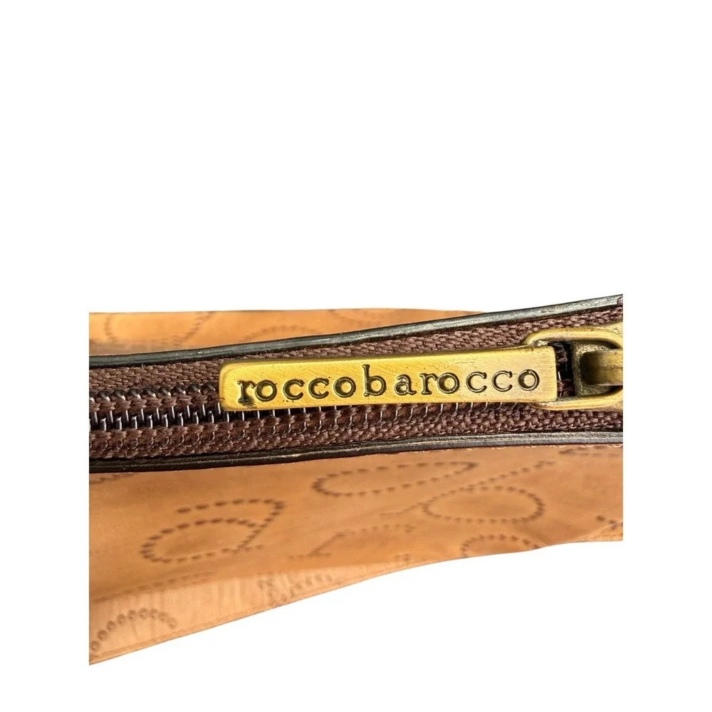 Roccobarocco Shoulder Bag Womens Medium‎ Camel Excellent Vintage Leather